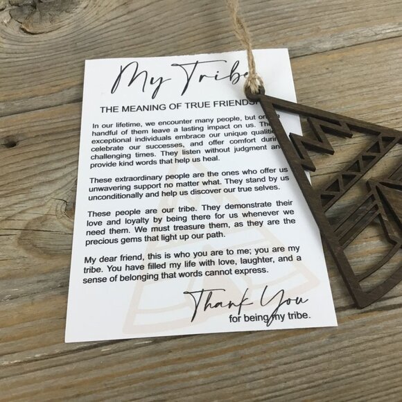 My Tribe The Meaning of True Friendship Story Card Ornament - Picture 6 of 10